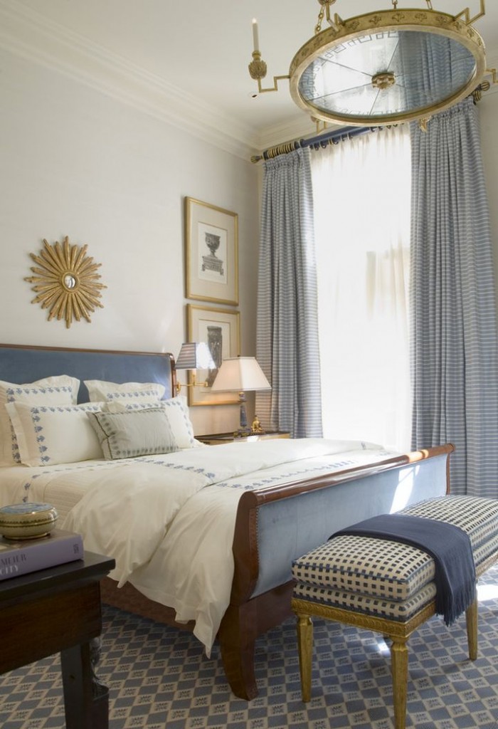 20 Deluxe Blue and Gold  Bedroom  Designs