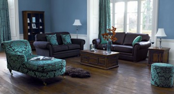 blue furniture modern painted floors inspiration