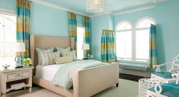 blue themed teenage rooms ideas