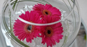 bowl centerpiece ideas with floating flowers