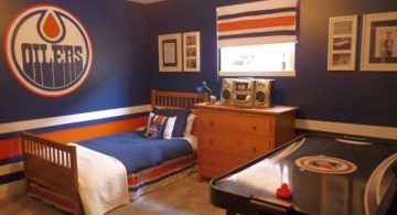 boys room paint ideas in Hockey theme