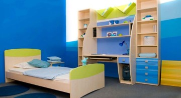 boys room paint ideas in blue gradation