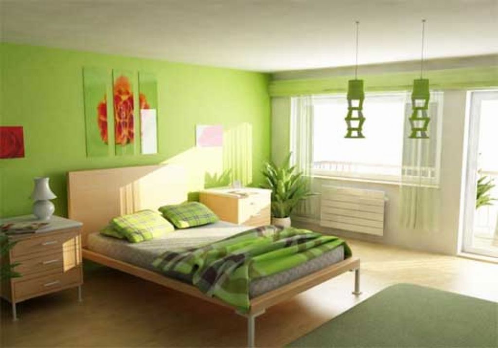 bright green relaxing paint colors for bedrooms