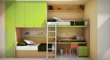 built in cool bunk bed designs