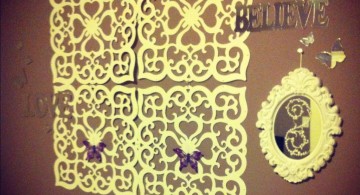 butterfly diy bedroom art