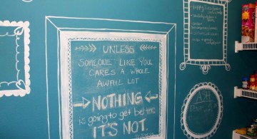 chalkboard writing ideas with blue chalkboard