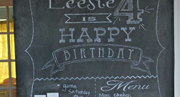 chalkboard writing ideas with simple fonts