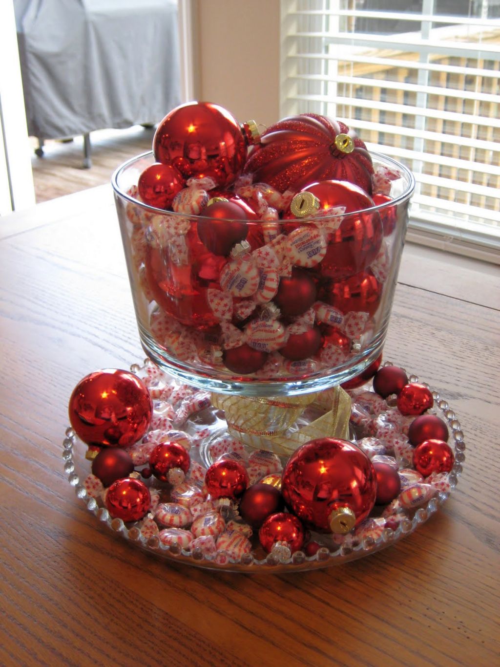 Cheap Bowl Centerpiece Ideas Using Christmas Decorations