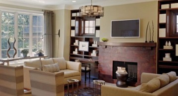 classy and retro long living room ideas