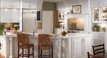 clean white panel and handle ideas for cabinet doors