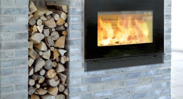 close up on scandinavian fireplace design ideas