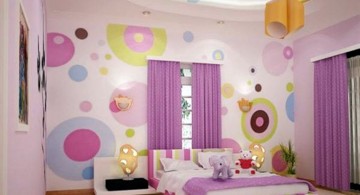 colorful psychedelic circles cool painting ideas for bedrooms