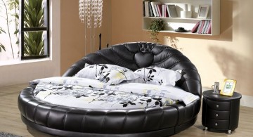 comfy leather circular bed