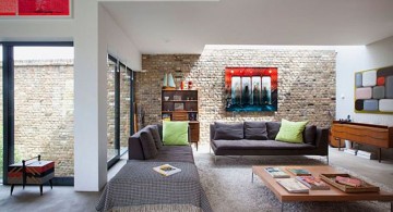 contemporary and unique living room with skylight ideas