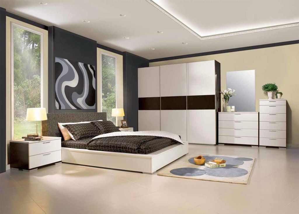 contemporary bedding ideas in Japanese inspired room