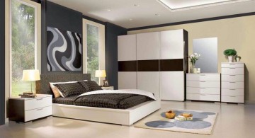 contemporary bedding ideas in Japanese inspired room