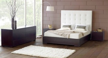 contemporary bedding ideas in minimalist room