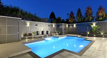 contemporary best backyard swimming pool designs in glamorous light