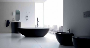 contemporary black bathrooms ideas