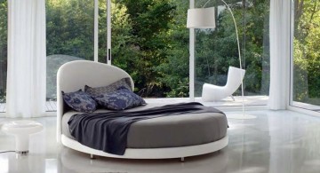 contemporary circular bed