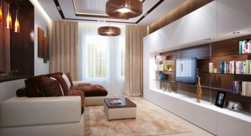 contemporary earth tone living room