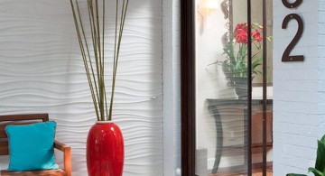 contemporary floor vase with branches