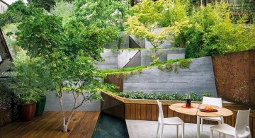 contemporary japanese style backyard