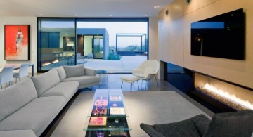 contemporary long living room ideas