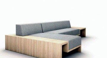 contemporary modular sofas in grey