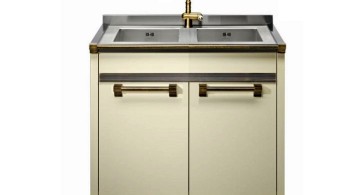 contemporary stand alone kitchen sink