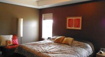 contemporary tray ceiling bedroom for small space
