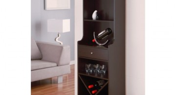 contemporary wine cabinet for small space