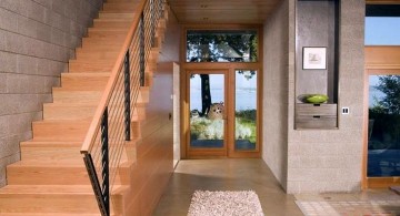 contemporary wooden staircase designs