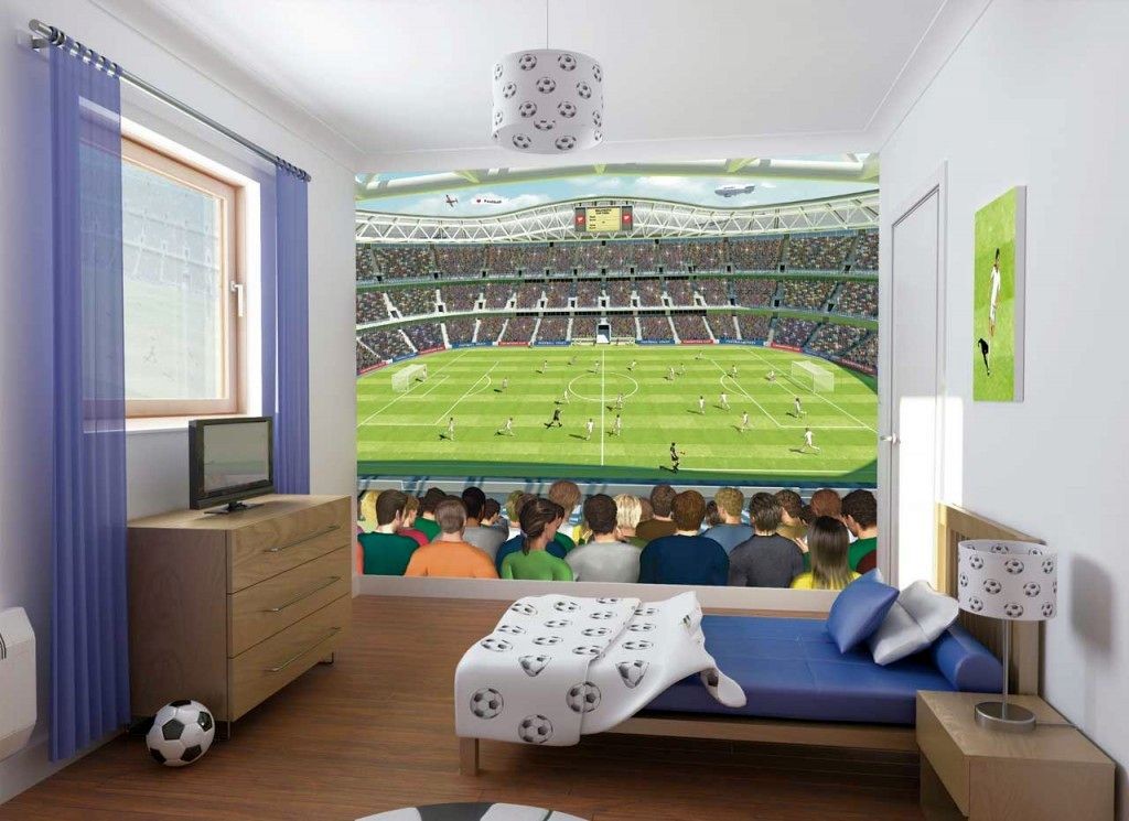 cool bedrooms for teenage guys and football fans