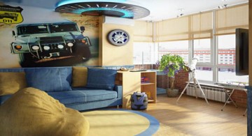 cool bedrooms for teenage guys with car wallpaper