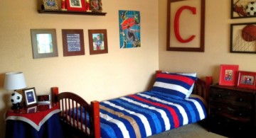 cool bedrooms for teenage guys with stripes comforter