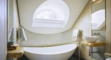 cool modern bathrooms for small attic bathroom