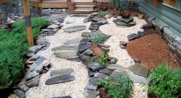 cool zen style Japanese garden backyard design