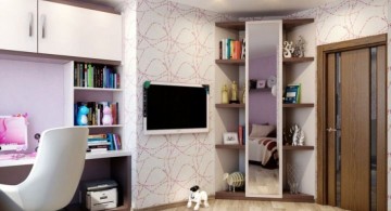 corner shelf designs for teenage girls bedroom