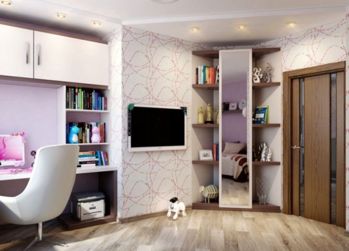 corner shelf designs for teenage girls bedroom