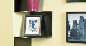 corner shelf designs in black