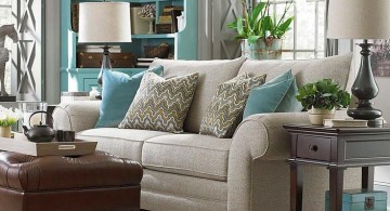 cozy turquoise living room