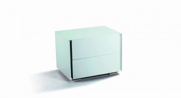 cute blue glassed modern nightstands white