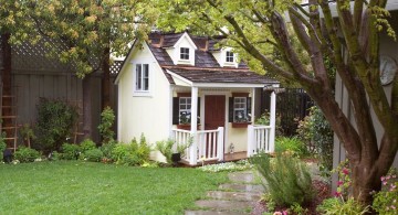 cute cottage luxury outdoor playhouse