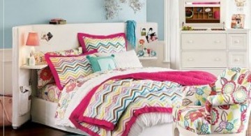 cute girls bedroom ideas with colorful linens