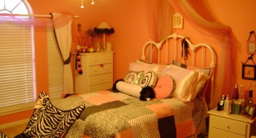 cute girls bedroom ideas with pastel wall and zebra folding chair