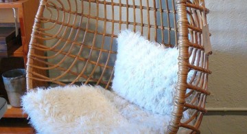 cute half egg modern papasan chair