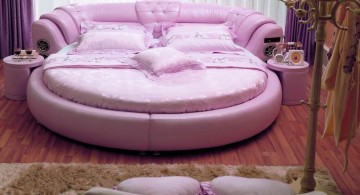 cute shaped pink unique beds for girls