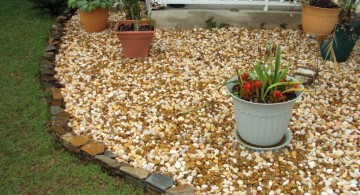 cute stones for flower beds for small yards
