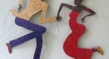 dancing people diy bedroom art